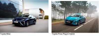 Toyota under Almedalsveckan 2017: Demonstrerar snabbtankad elbil samt laddhybrid som bara drar 0,1 liter/mil