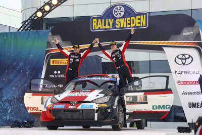 Första och tredje plats för de flygande finnarna i Rally Sweden